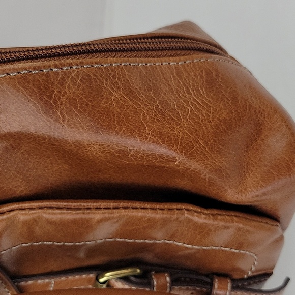 Tignanello Large Leather Shoulder Bag Brown 13" Wide x 10" Tall x 4" Deep - Picture 15 of 16